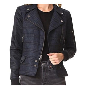 Veronica Beard Navy and Black Plaid Blazer